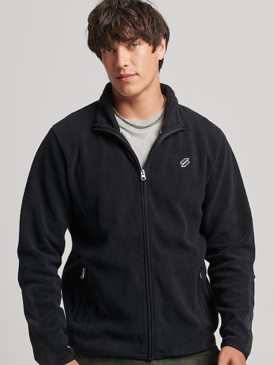 Code Men's Fleece Cardigan Black