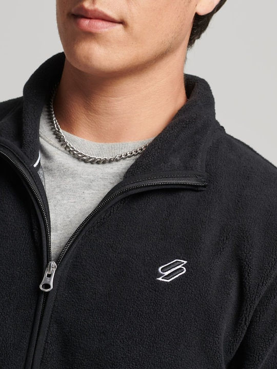 Code Men's Fleece Cardigan Black