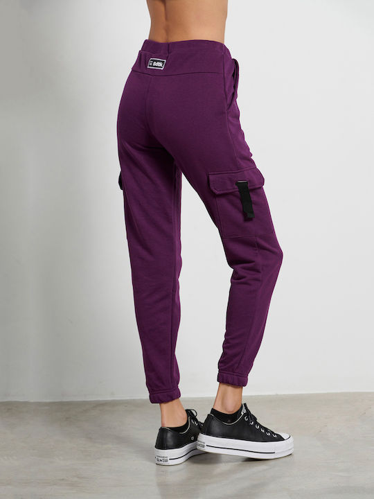 BodyTalk Women's Jogger Sweatpants Purple