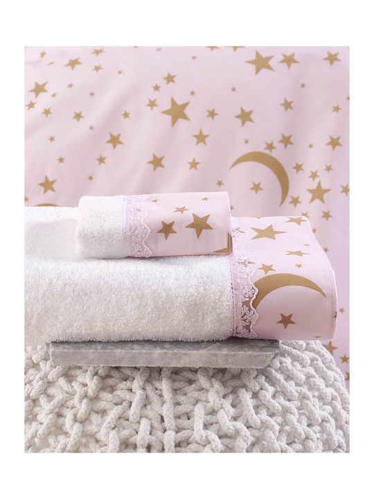 Rythmos Sheet Set Single Cotton Moonlight Diva Pink 160x260cm 3pcs