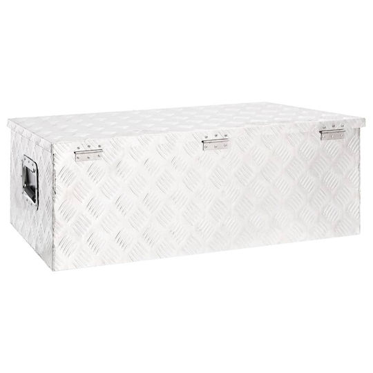 vidaXL Aluminum Tool Storage Box P90xB47xY33.5cm 152254