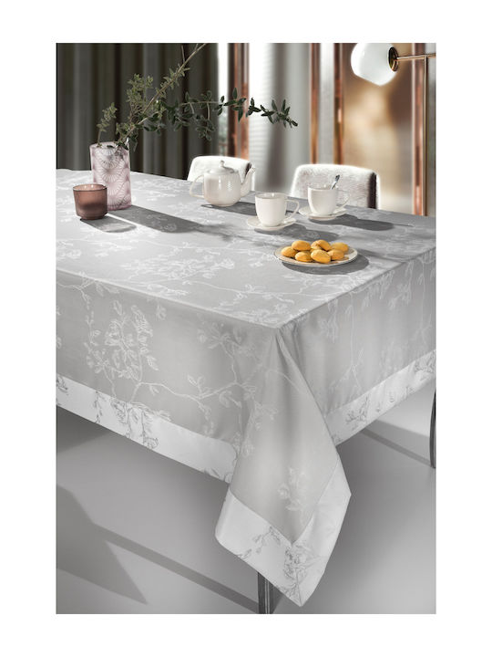 Guy Laroche Campus Polyester Tablecloth Silver 160x220cm