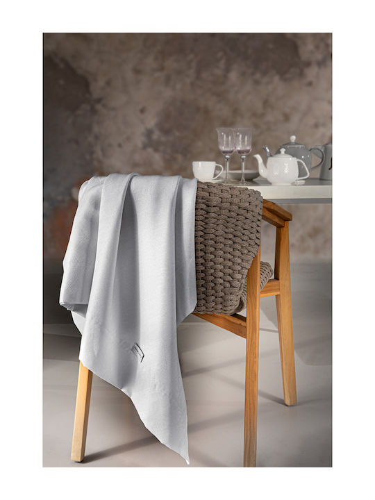 Guy Laroche Motion Cotton & Polyester Tablecloth Silver 160x220cm