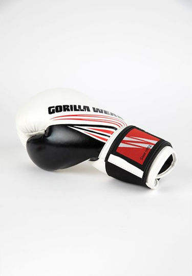 Gorilla Wear Yakima Boxing Gloves Leather for Match White
