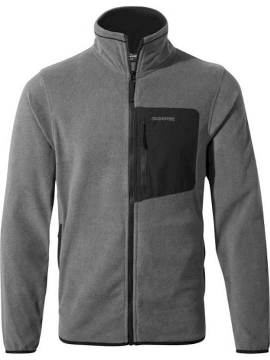 Men's Fleece Cardigan Gray