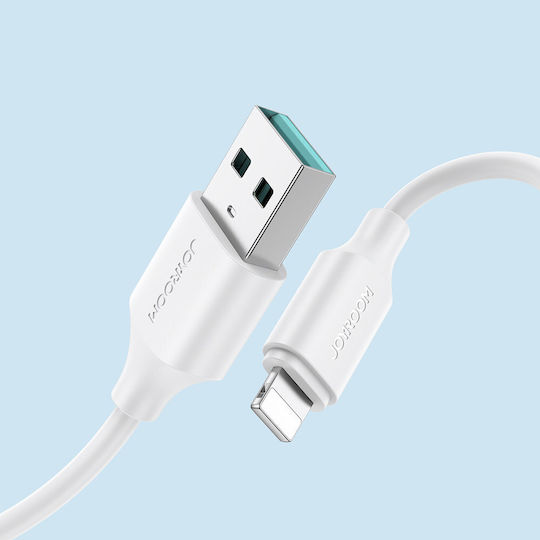 Joyroom S-UL012A9 Regular USB-A la Cablu Lightning Alb 2m