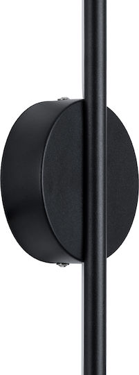 GloboStar Diadem Modern Leuchte Wand mit Integrierter LED und Einstellbares Weißes Licht Schwarz 60x4x60cm