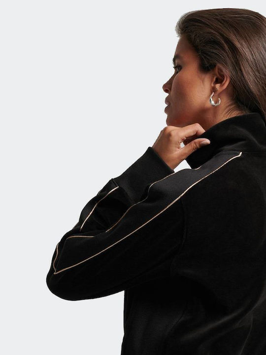 Code S Logo Damen-Trainingsjacke Schwarz