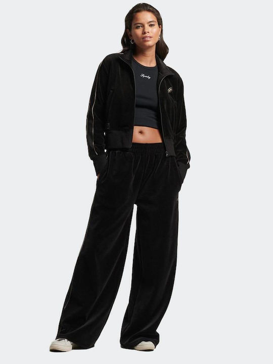 Code S Logo Damen-Trainingsjacke Schwarz