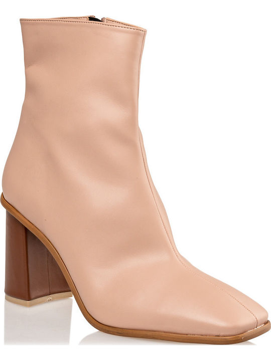 Stiefeletten Damen Beige
