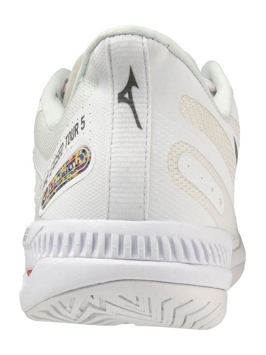 Mizuno Wave Exceed Tour 5 AC Women's Tennis Shoes for Hard Courts White