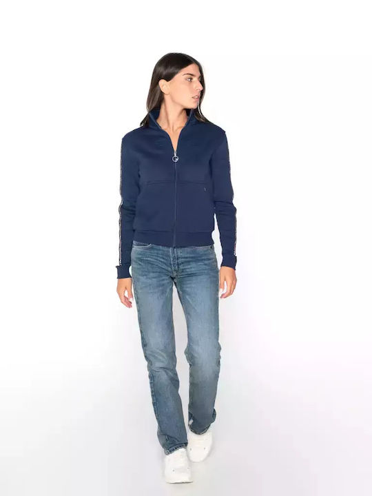 Freesia Women's Sweatshirt Jacket Navy Blue