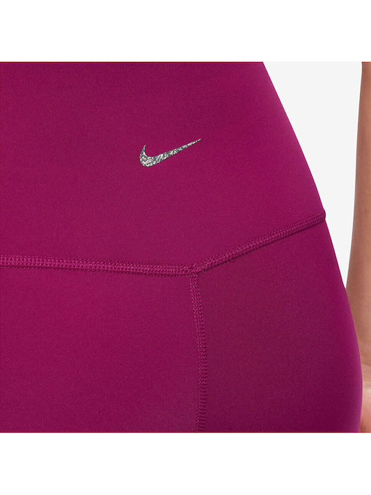 Dri-Fit Yoga Colanți Cropped Talie Înaltă Fuchsia