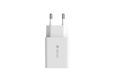 Devia Φορτιστής Χωρίς Καλώδιο με Θύρα USB-A 30W Λευκός (Smart Series V3)