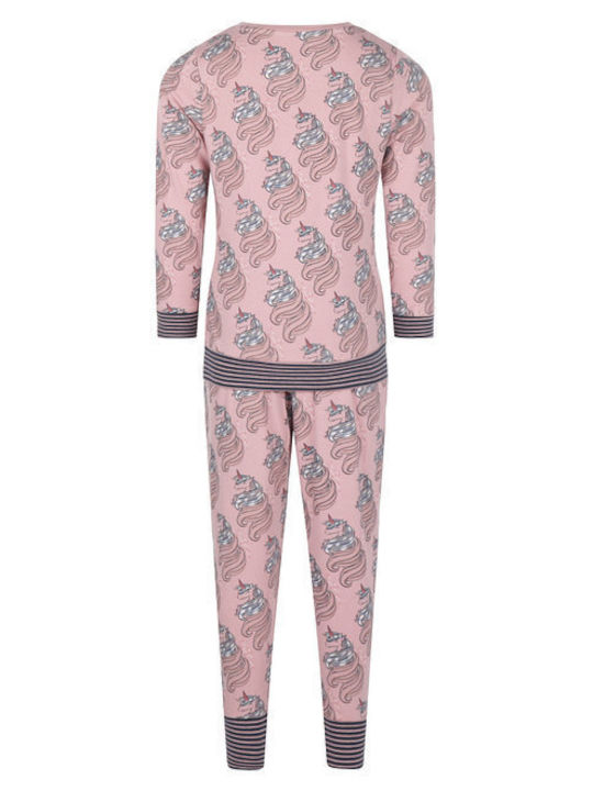 Pink pajama set with unicorns B (F41002-41)