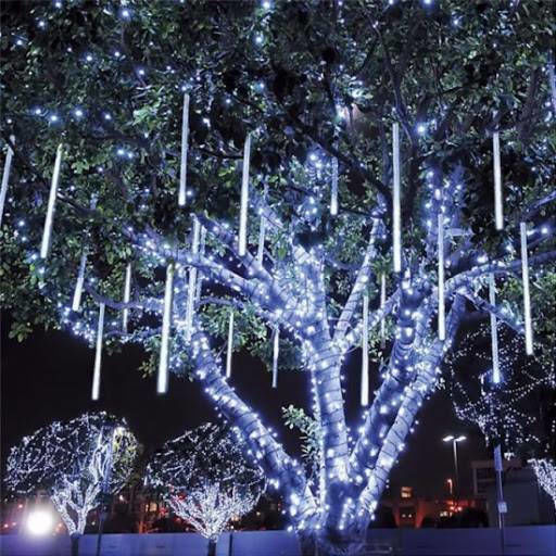 8 Λαμπάκια LED 3μ. x 50εκ. Λευκά τύπου Βροχή