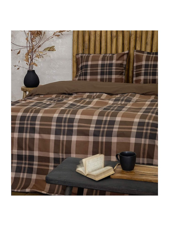Nima Duvet Cover Set Cotton Single with Pillowcase 160x240 Madum Earth