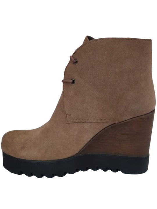 Envie Fashion Icon Boots Flatforms 09-507 / Brown