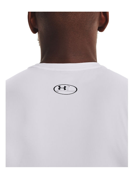Under Armour Heatgear Мъжка термо без ръкави Компресия Бял