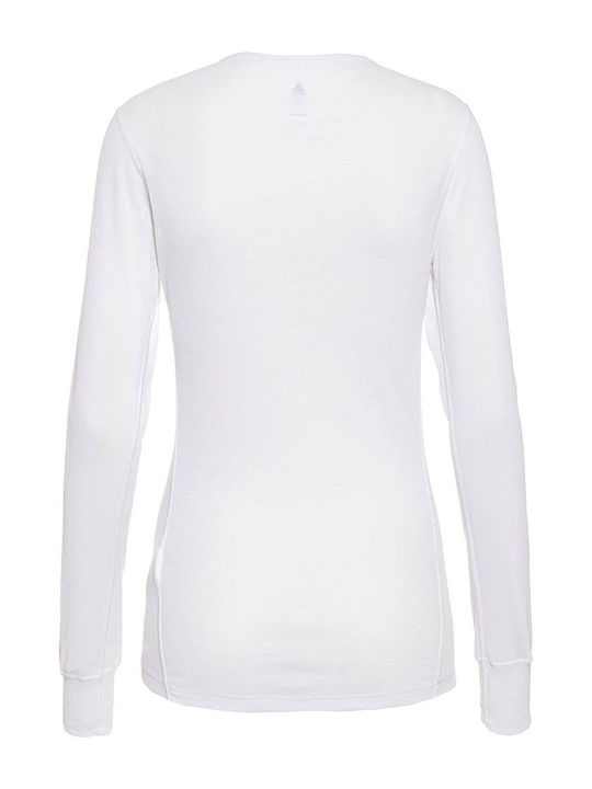 Odlo Active Warm Eco Women's Thermal Long-Sleeved Shirt White