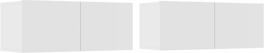 Животно помещение ТВ единица White 4pcs Д100xШ30xВ30бр