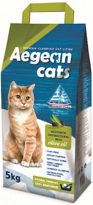 Aegean Olive Oil Clumping Odour Control Cat Litter 5kg I-01588