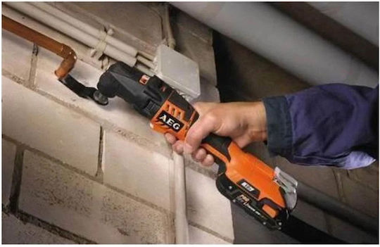 AEG Tools OMNI 18C LI-202 BKIT1X Παλινδρομικό Πολυεργαλείο 18V 2x2Ah