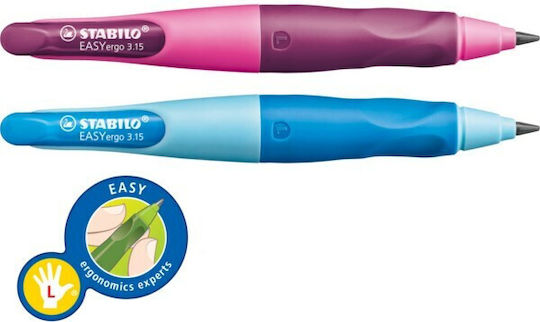 Stabilo Easyergo Mechanical Pencil Plastic with Sharpener for Left-handed Pink