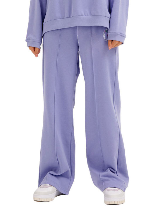 FEMI STORIES FLARE SWEATPANTS VIOLET