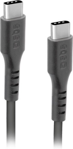 SBS USB 2.0 Cable USB-C Male - USB-C Black 1.5m