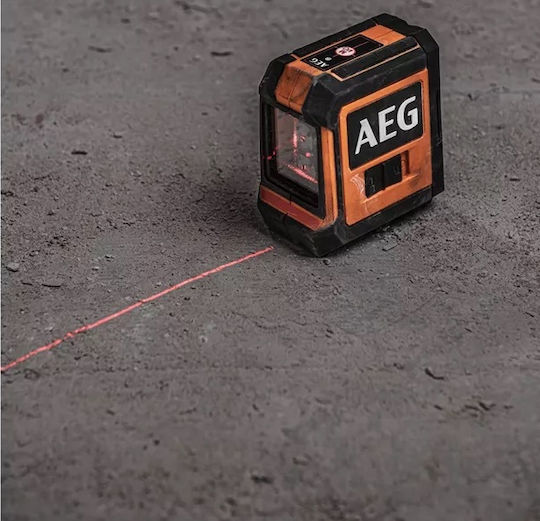 AEG Tools CLR215-B Αυτορυθμιζόμενο Γραμμικό Αλφάδι Laser Κόκκινης Δέσμης με Εύρος Εργασίας 15m