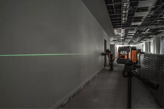 AEG Tools Αυτορυθμιζόμενο Γραμμικό Αλφάδι Laser Πράσινης Δέσμης με Εύρος Εργασίας 30m
