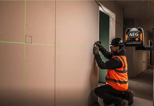 AEG Tools Αυτορυθμιζόμενο Γραμμικό Αλφάδι Laser Πράσινης Δέσμης με Εύρος Εργασίας 30m