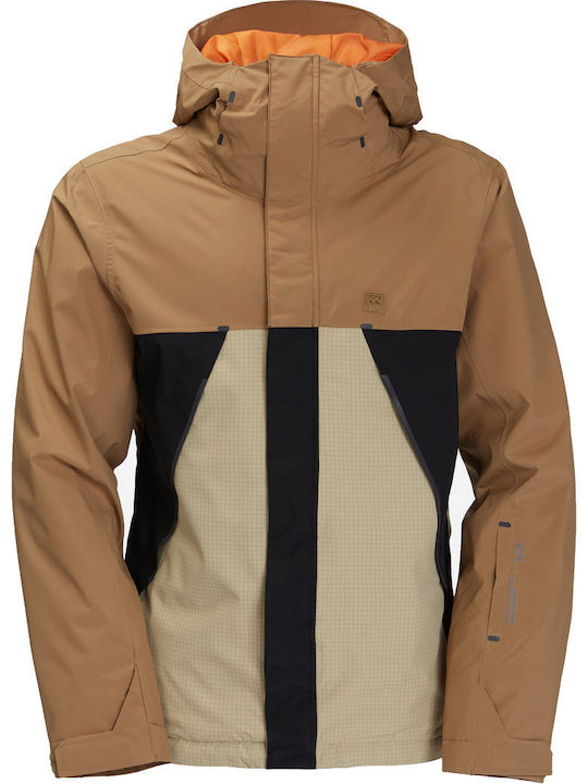 Billabong A/DIV Expedition F6JM22BIF2-0174 Ανδρικό Μπουφάν για Σκι & Snowboard Dune