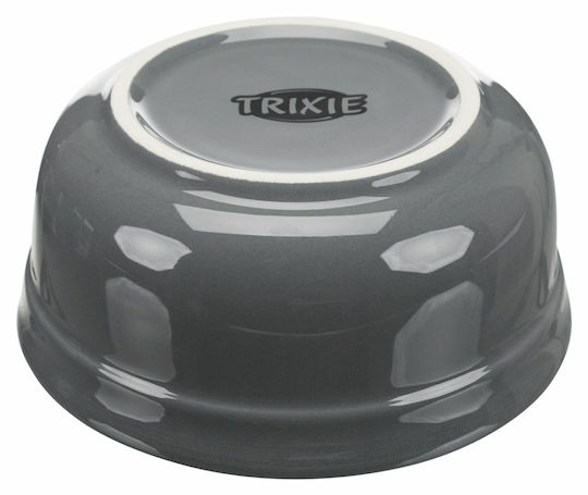 Trixie Eat On Feet Ceramic Bowl Food & Water for Dog & Cat with Base 250ml 13cm in Gray Color 2pcs