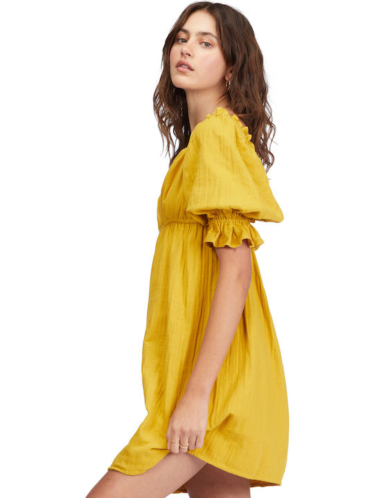 Perfect Paradise Καλοκαιρινό Mini Φόρεμα Golden Touch