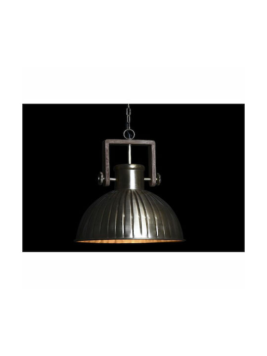 DKD Home Decor Pendant Light Single-Light Bell for Socket E27 Silver