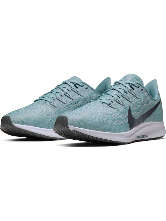 Nike Air Zoom Pegasus 36 Γυναικεία Αθλητικά Παπούτσια Running Ocean Cube / Pure Platinum / White / Metallic Cool Grey