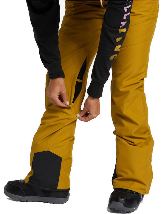 Billabong A/Div Malla 10Κ Insulated F6PF06BIF2-4944 Women's Trousers for Ski & Snowboard Brown