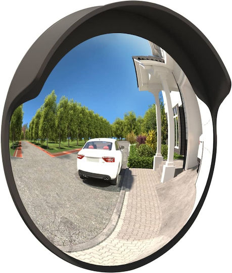 vidaXL Traffic Mirror Black