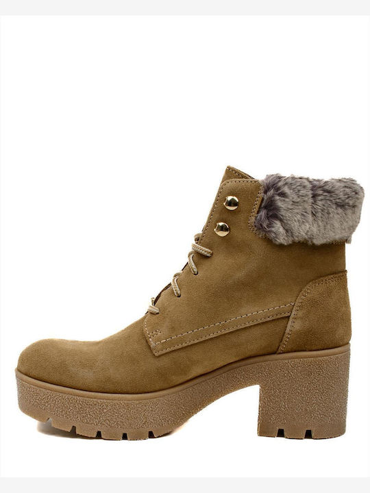 Women's Suede Boots MARILA 1-748-22502-29 SAND SAND