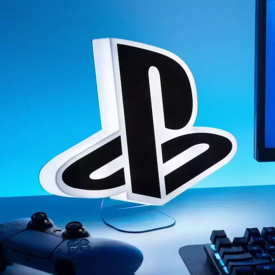 Paladone Lampă decorativă pentru copii PlayStation Logo Alb 24εκ.