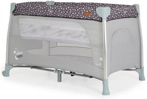 Cangaroo Good Night Loc de joacă 2 Nivele cu Schimbător & Saltea Gri 120x60cm