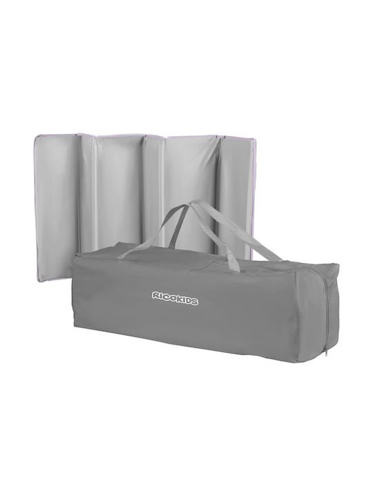 Ricokids RK-240 Playpen with Mattress Grey-Lavender 125x65cm
