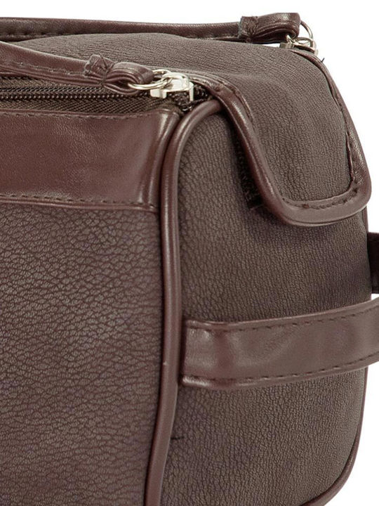 Benzi Toiletry Bag in Brown color 22cm