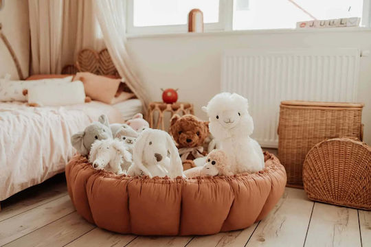 Play&go Bloom Детски Килими Кафяв 130x130см