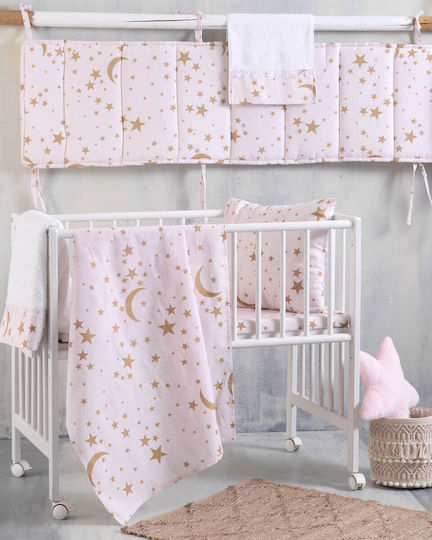 Rythmos Kids Duvet Set Single with Pillowcase Moonlight Pink 160x240cm
