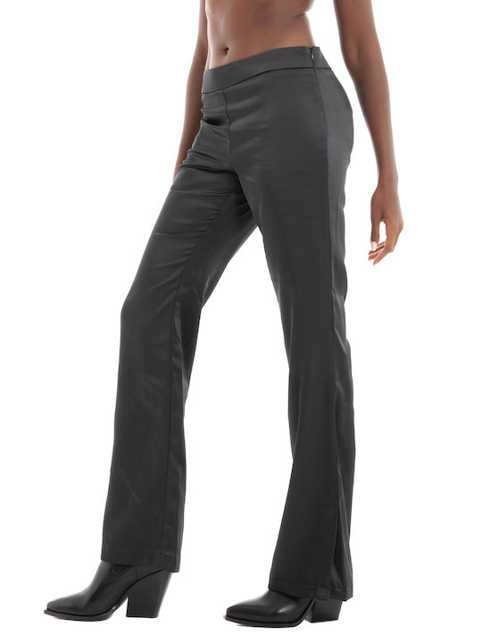 Only Paige-Mayra Mw Women's Fabric Trousers Flare in Slim Fit Black