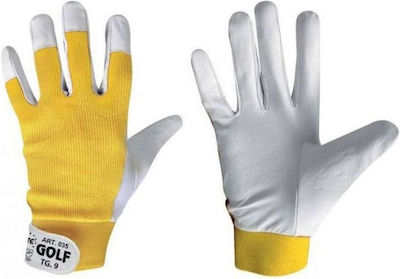 Leather work gloves GOLF 035