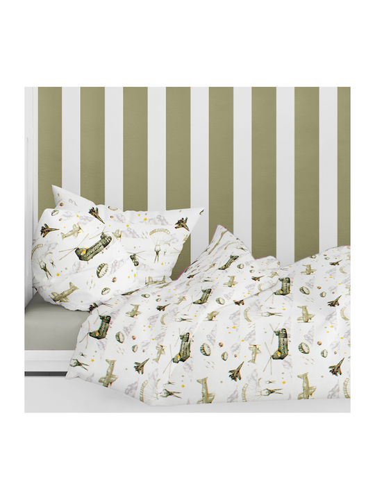 Dimcol Airforce Baby Cotton Pillowcase White 35x45cm